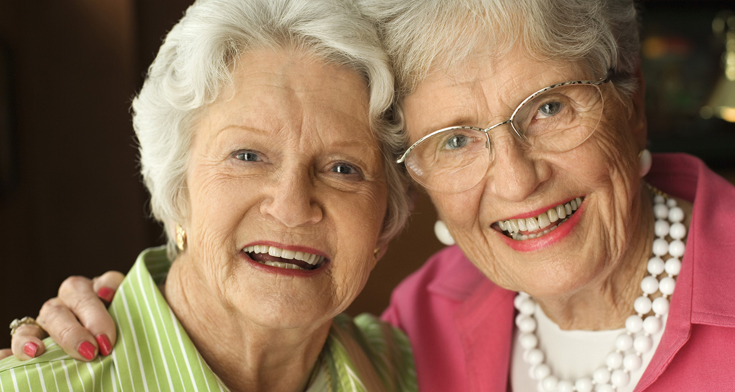 two elderly women